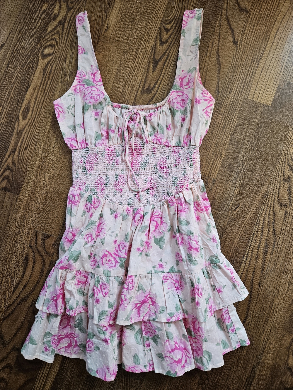 Pink Floral Romper